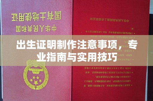 集宁出生证明制作注意事项，专业指南与实用技巧