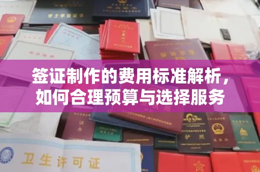 集宁签证制作的费用标准解析，如何合理预算与选择服务